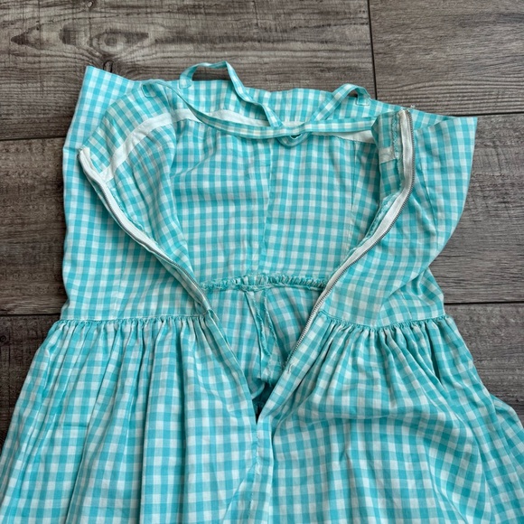 Vintage 1950s Tiered Gingham Garden Party Dress - Picture 9 of 11